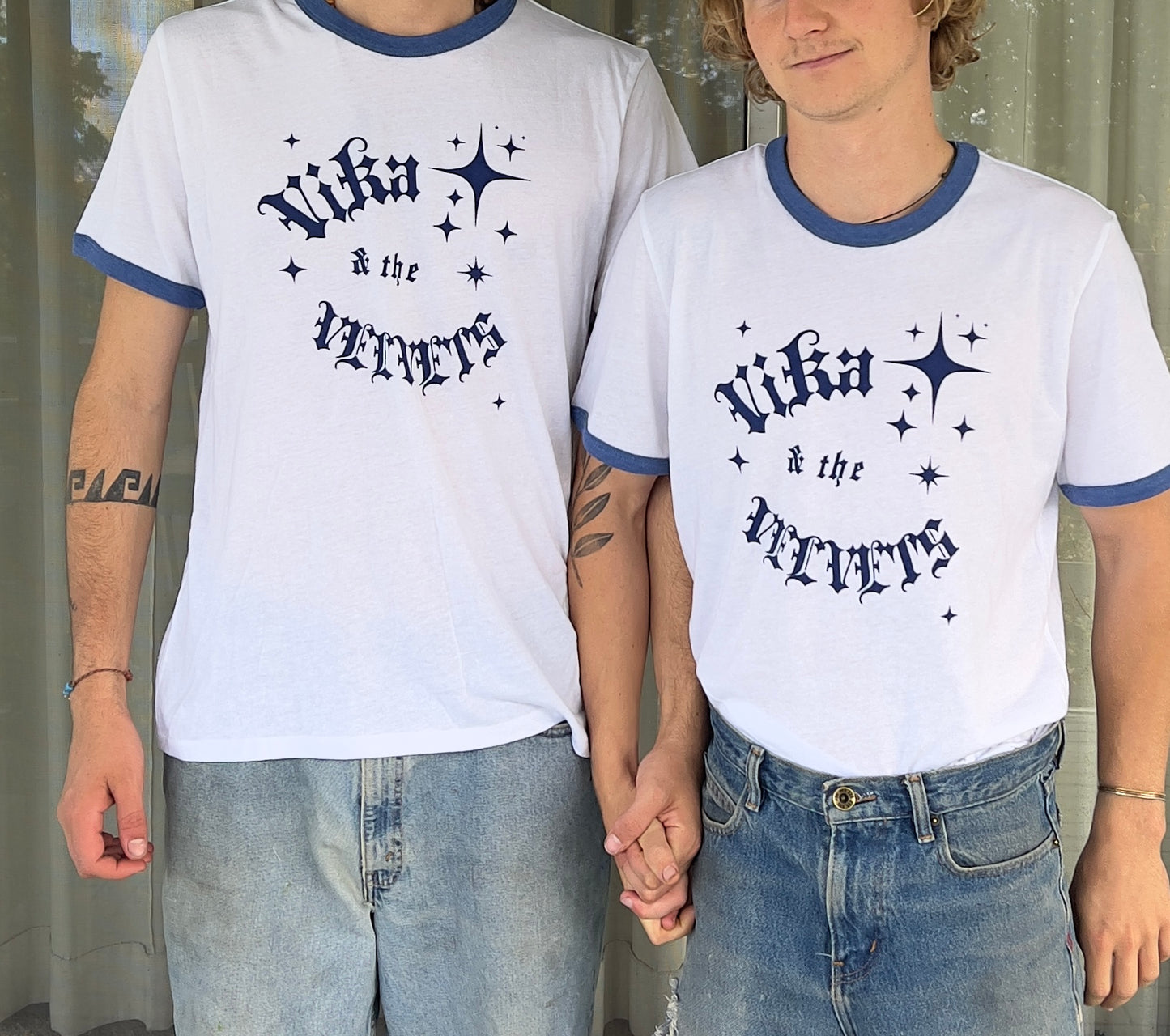 Vika & the Velvets blue ringer T