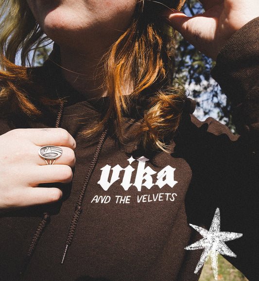 Vika & the Velvets brown hoodie